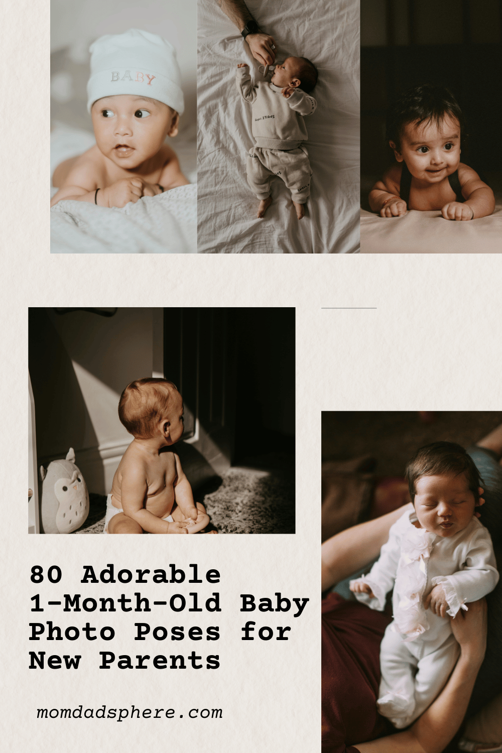 80 Adorable 1-Month-Old Baby Photo Poses for New Parents