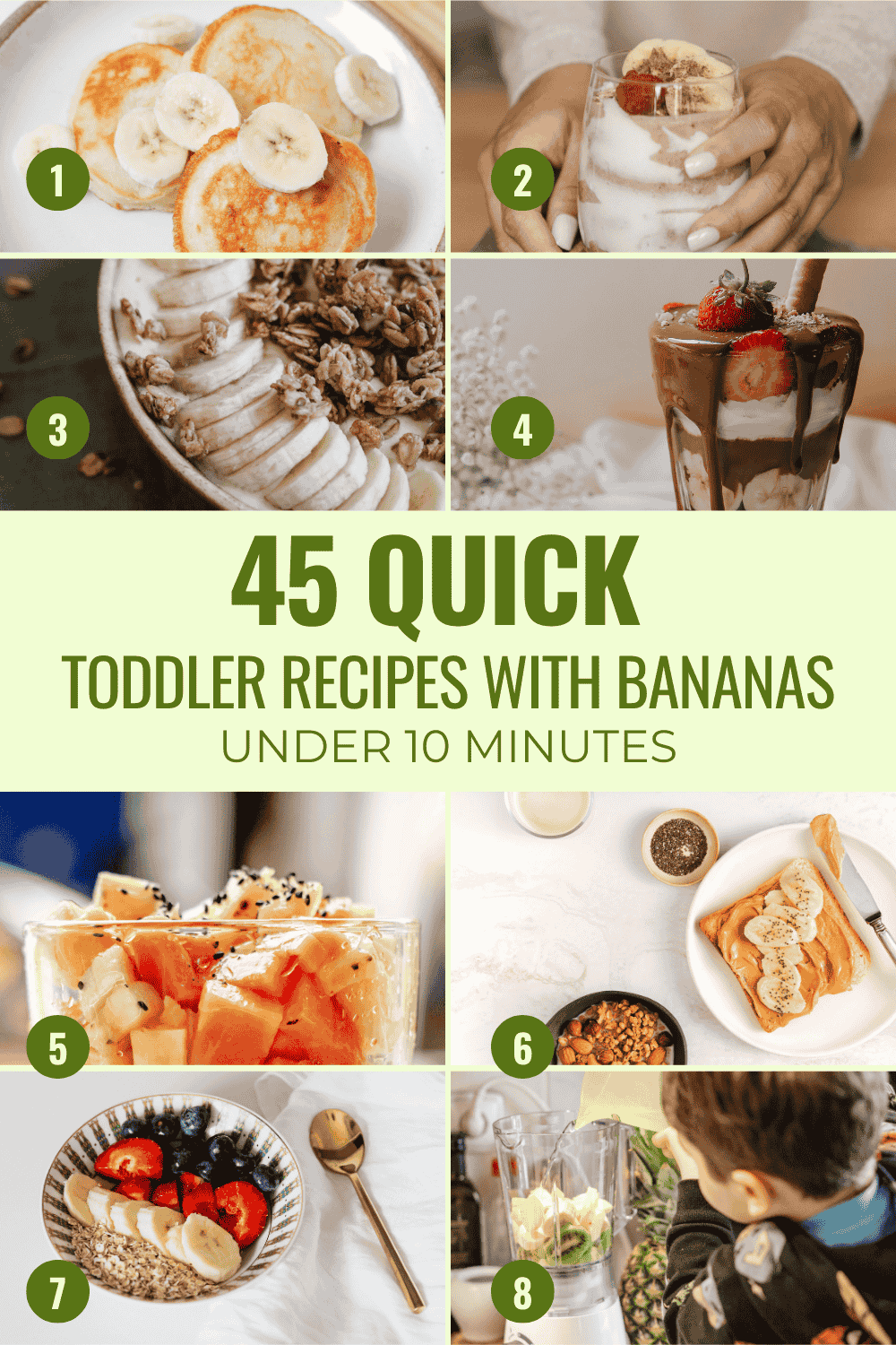 45 Quick Toddler Recipes with Bananas Recipe