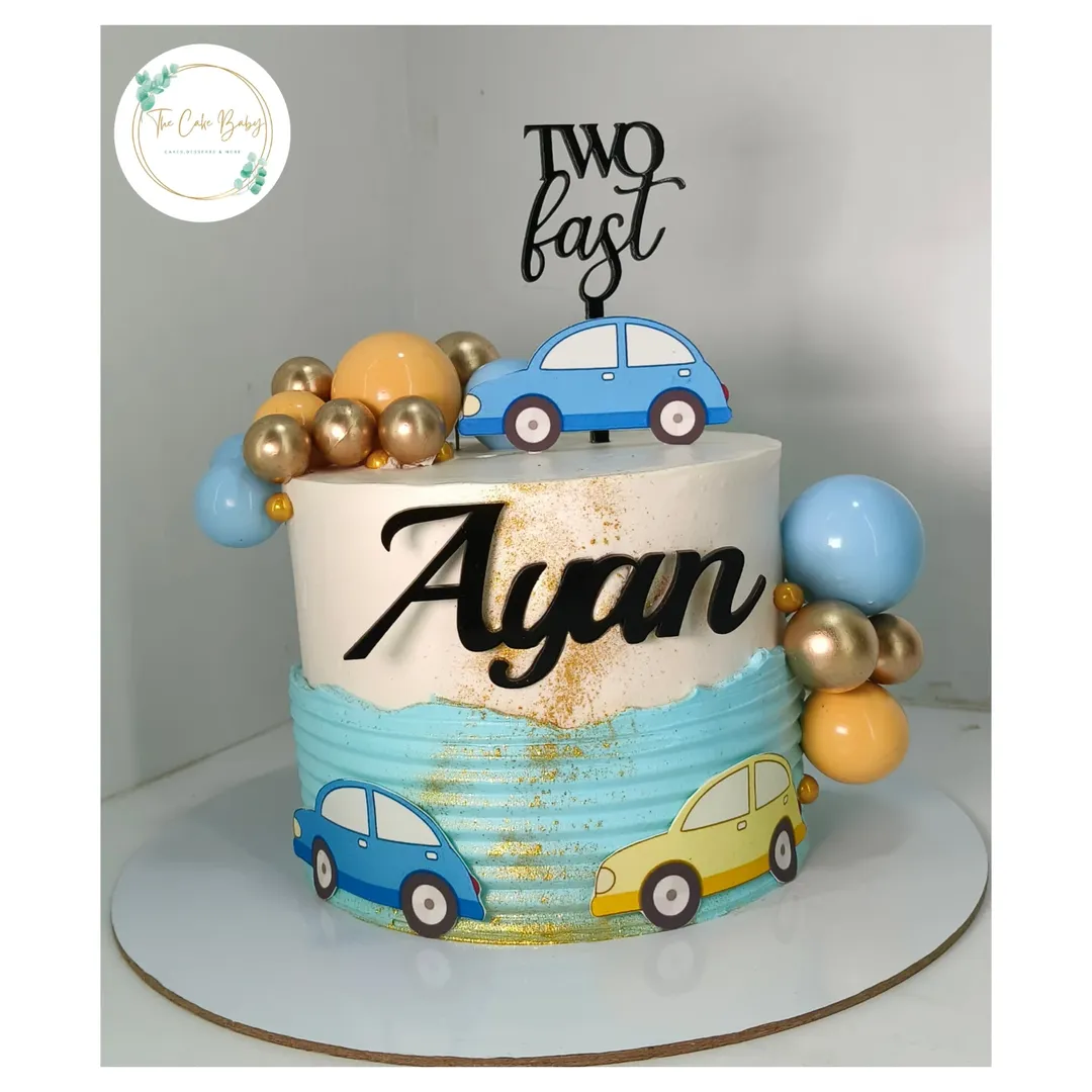 Baby Boy Birthday Cake