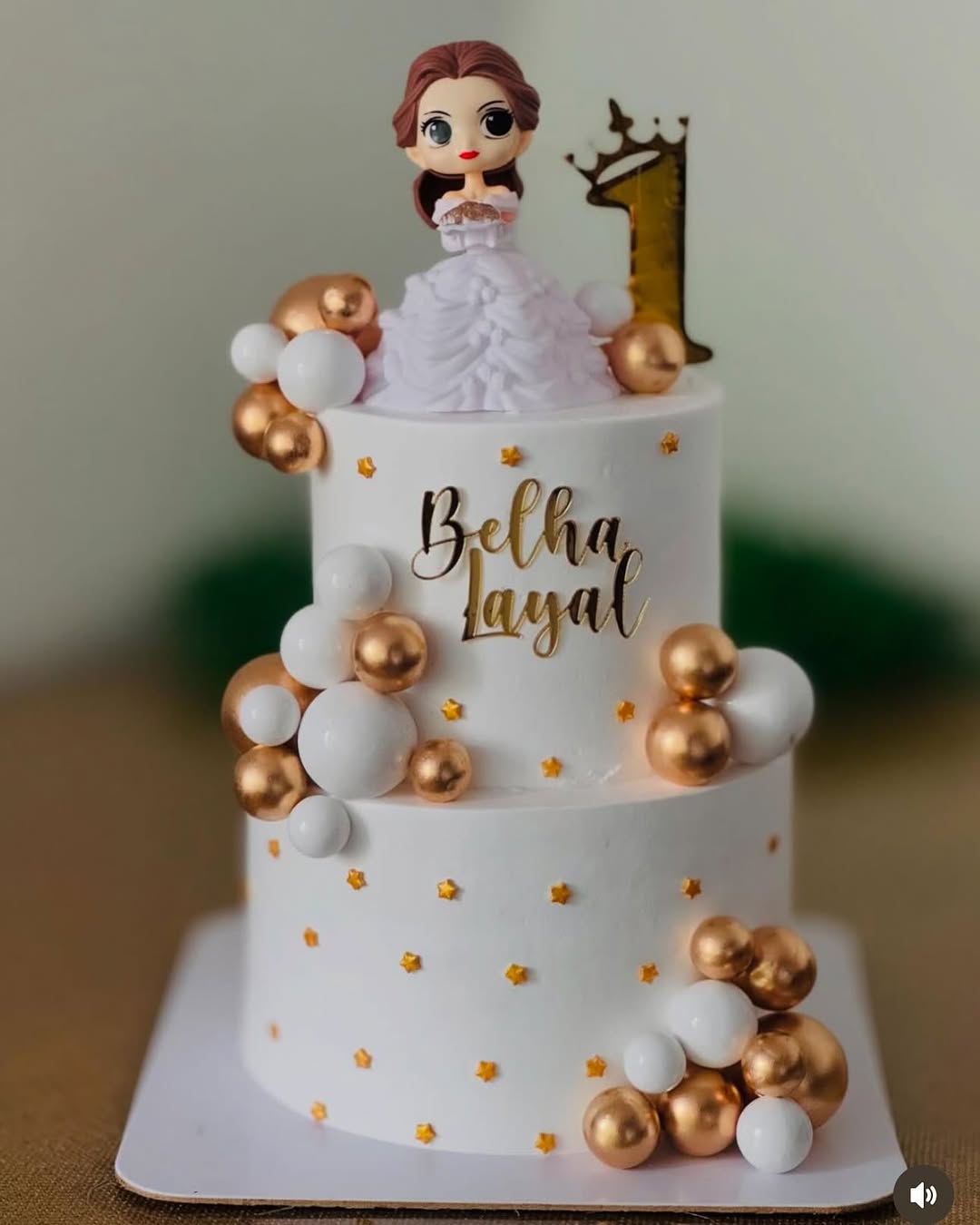 Baby Girl Birthday Cake Design