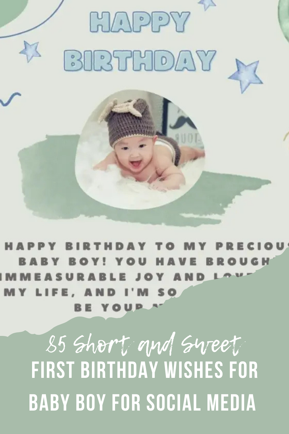 First Birthday Wishes for Baby Boy