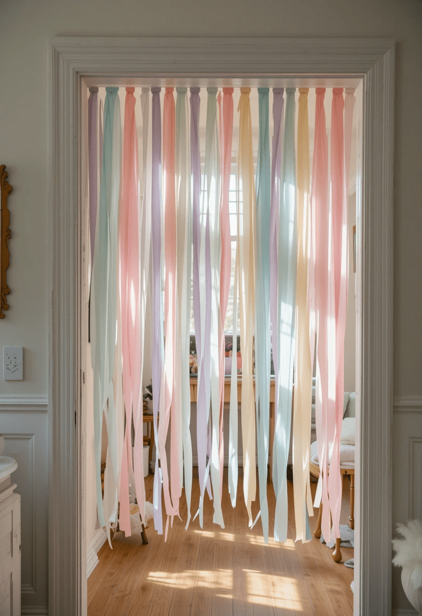 Pastel Streamer Curtain