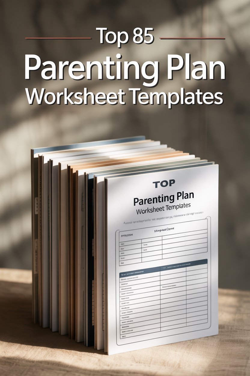 Top 85 Parenting Plan Worksheet Templates
