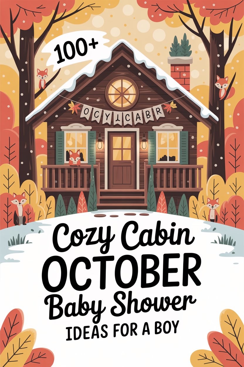 100+ Cozy Cabin October Baby Shower Ideas for a Boy