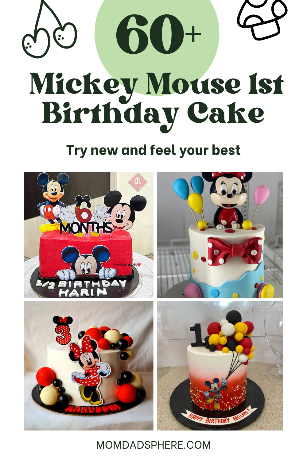Mickey Mouse 1st Birthday Cake