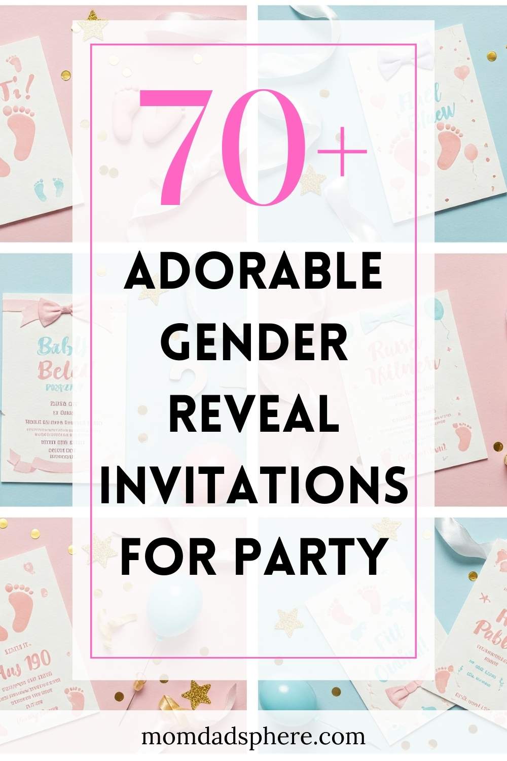 Adorable Gender Reveal Invitations for Party