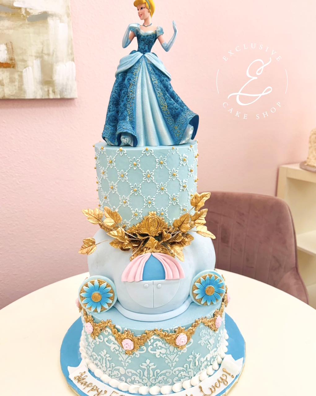 Baby Girl Birthday Cake Princess Simple