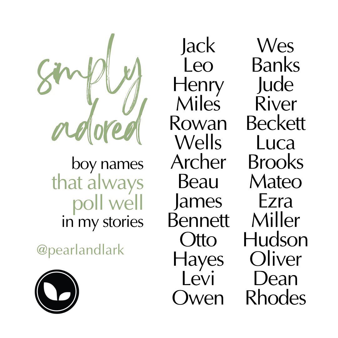 Cute baby names