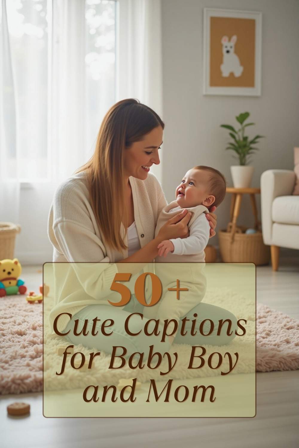 Cute Captions for Baby Boy and Mom