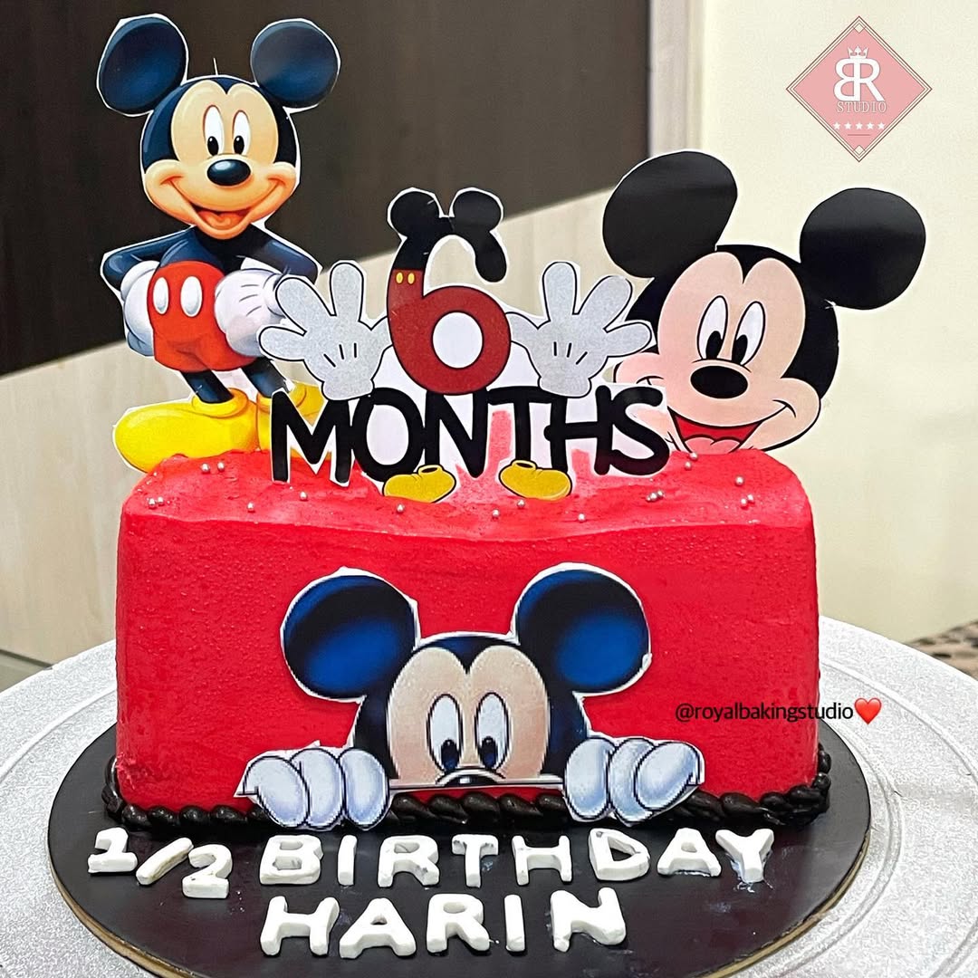 Mickey Mouse 1st Birthday Cake