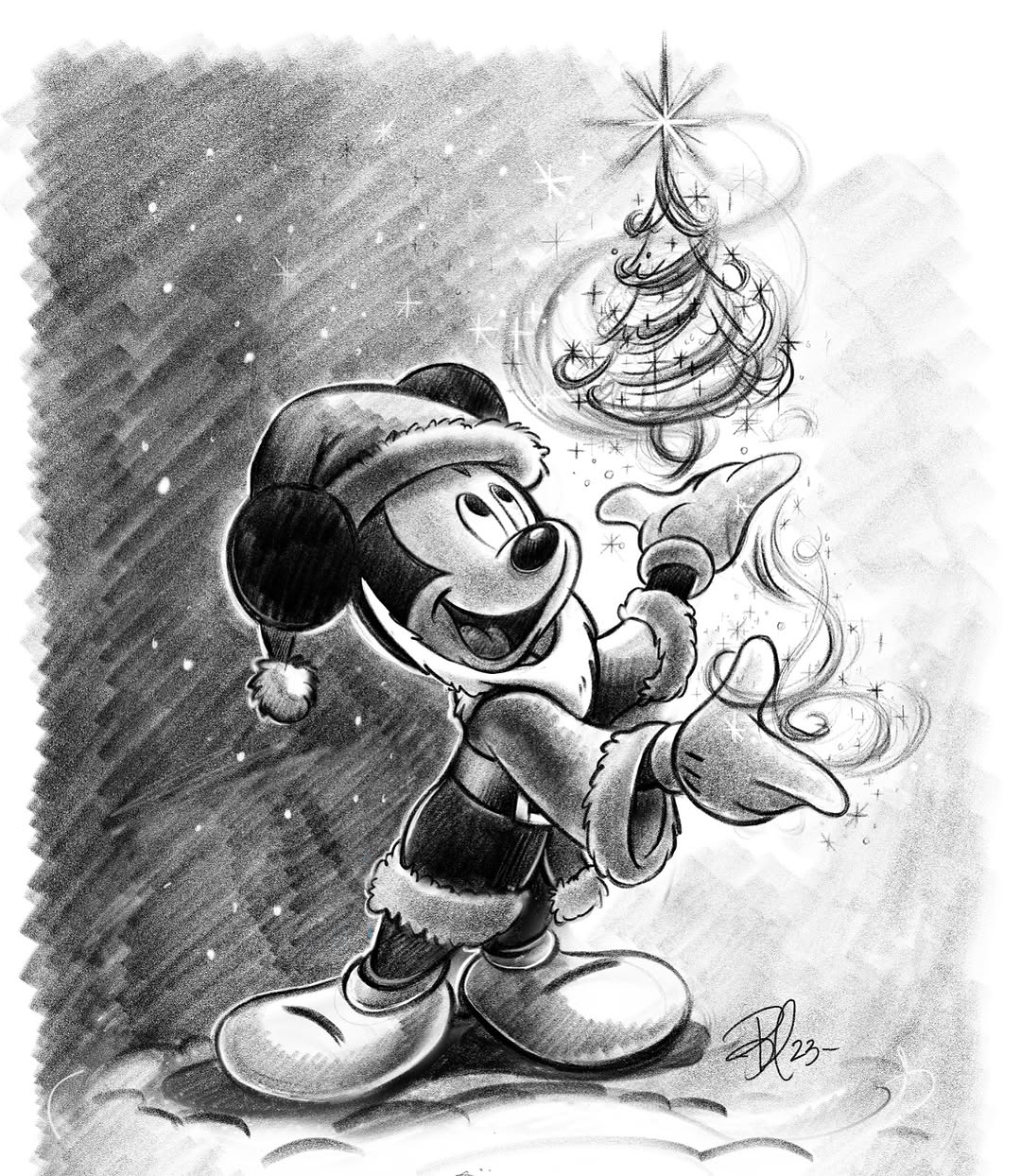  Mickey Mouse Drawing with Pencil
