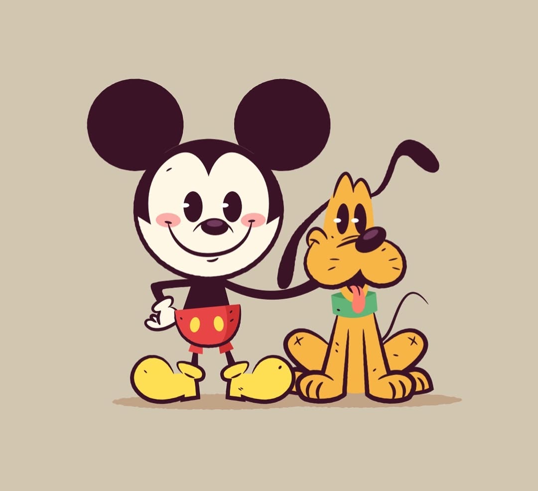  Mickey Mouse Drawing with Colour